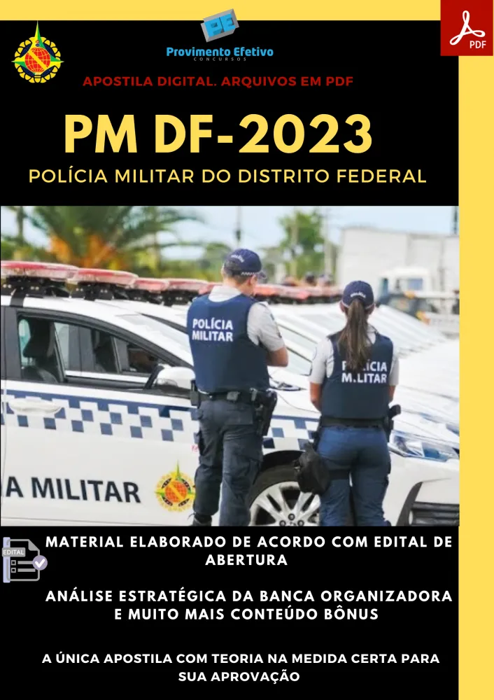 Apostila PM DF Formação de Praças CFP 2023 Imagem