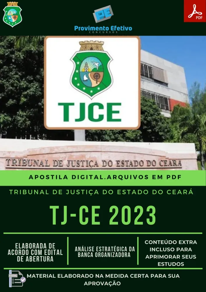Apostila TJ CE Área Administrativa Técnico 2023 Imagem
