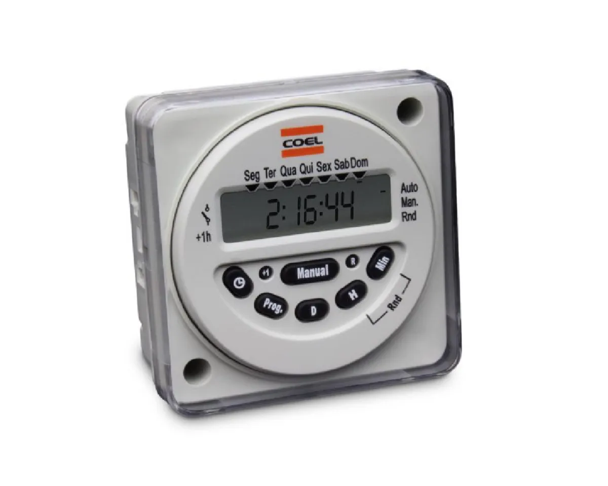 Coel Timer Temporizador Digital Externo Rtstl 20 Prog. 240v