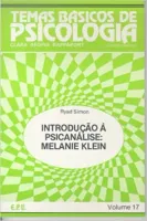 INTRODUÇAO A PSICANALISE DE MELANIE KLEIN (PRODUTO USADO - BOM)