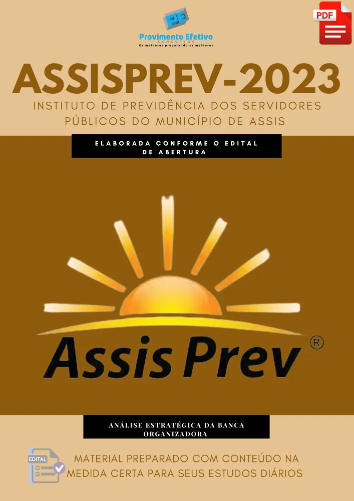 Apostila AssisPrev 2023 Concurso Imagem
