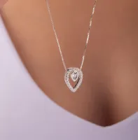 Pingente de prata 950 Gota Dupla - 251761 - Foto 2