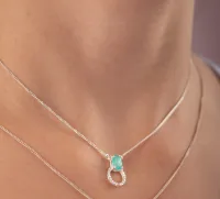 Colar de prata 925 com pedras - 231666 - Foto 5