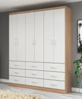 Guarda-Roupa Bergamo 6 Portas 9 Gavetas 1,50 - Foto 2