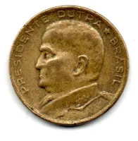 1948 - 50 Centavos - ERRO: Cunho Trincado - Moeda Brasil - Foto 3