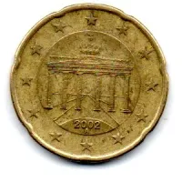 Alemanha - 2002A - 20 Euro Cent