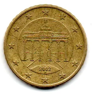 Alemanha - 2002F - 50 Euro Cent
