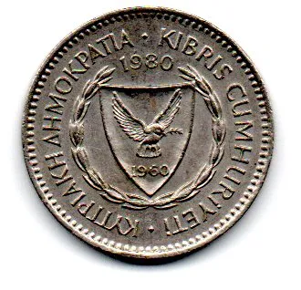 Chipre - 1980 - 50 Mils
