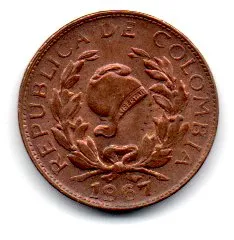 Colômbia - 1967 - 1 Centavo