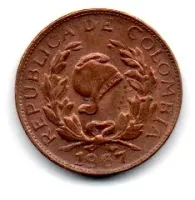 Colômbia - 1967 - 1 Centavo