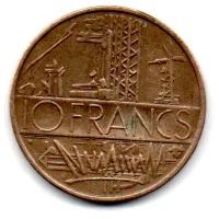 França - 1977 - 10 Francs - Foto 2