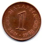 Malásia - 1978 - 1 Sen