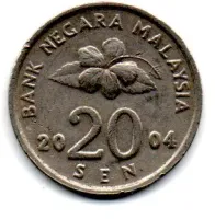 Malásia - 2004 - 20 Sen