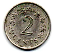 Malta - 1977 - 2 Cents - Foto 2