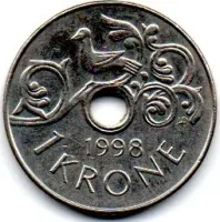 Noruega - 1989 - 1 Krone