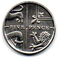 Reino Unido - 2012 - 5 Pence - Foto 2