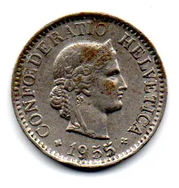 Suíça - 1955 - 10 Rappen
