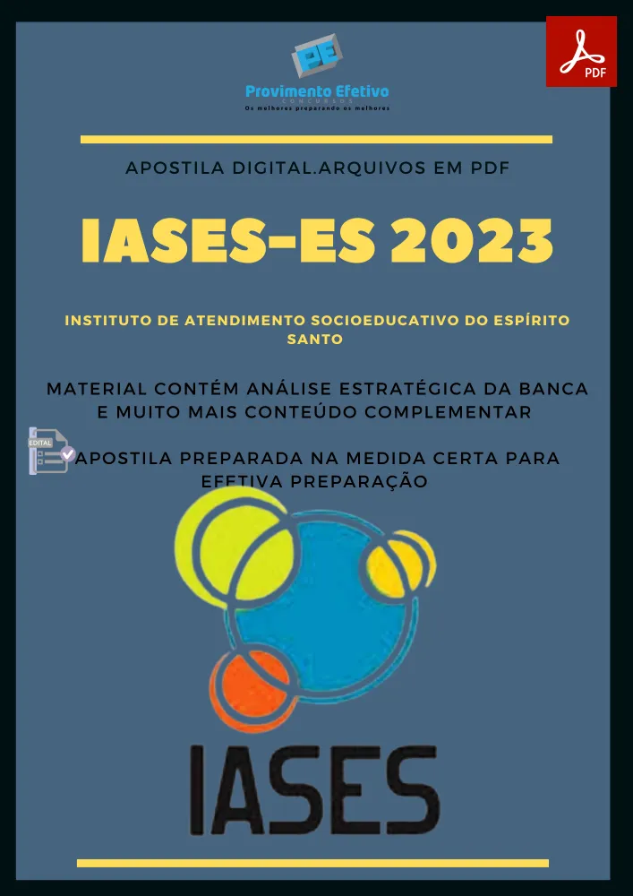 Apostila IASES ES Agente Socioeducativo Ano 2023