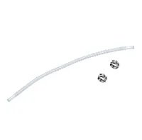 Kit Mangueira Corrugada e Abraçadeiras 7.5x 7.5 mm  comprimento 460 mm