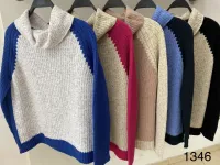 Blusa tricot mousse 2 cores plus GM 1346 Tam EXG - Foto 2