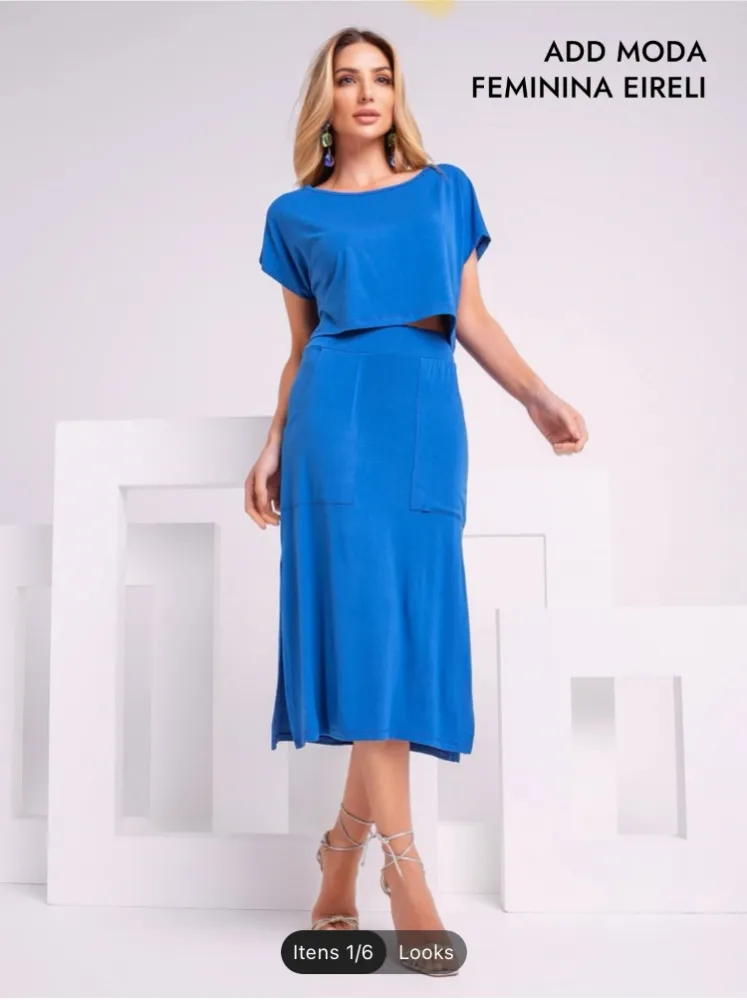 Conjunto blusa + Saia  Imagem