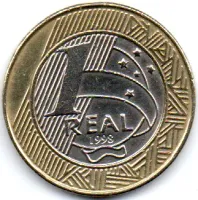 1998 - 1 Real - DH - Comemorativa do Cinquentenário da Declaração Universal dos Direitos Humanos - Moeda Brasil - Polida - Foto 2