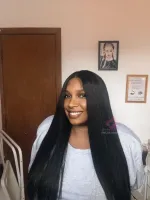 Liso Nanda 70 cm HD Lace front   premium  35x17 repartição livre big® - Foto 27