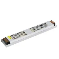 Fonte pequena Slim Chaveada 15A 12V para 110/220V 23,5cm x 5,2cm x 2,1cm