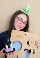  G1.245 Gabarito de Moldes  em MDF Cartolinha com Laço - Foto 4