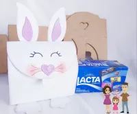 G1.247  Gabarito de Moldes  em MDF Caixa Coelho Grande - Foto 2