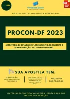 Apostila PROCON DF Fiscal de Defesa do Consumidor 2023 Concurso
