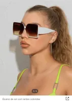 Oculos escuro moldura quadrada - Foto 6