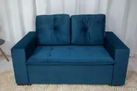 Sofá Conjunto 2 + 3 Galápagos 8000 em veludo  - Foto 9