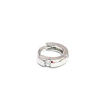 Argola Clicker M335 Banho de Diamante BNH08