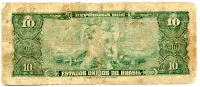 C018 - 10 Cruzeiros - 1° Estampa - Série 223 - Autografada / Assinada a Mão - Getúlio Vargas - Data: 1943 - R - Foto 2