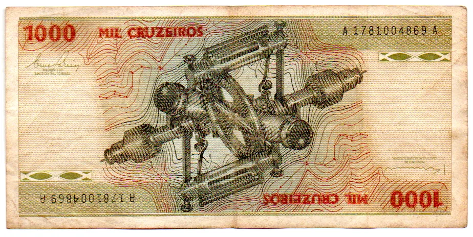 C154 - 1000 Cruzeiros - Cabeção - Barão do Rio Branco - Data: 1979 - BC Imagem