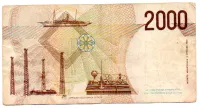 Itália - 2000 Lire - Cédula Estrangeira - BC - Foto 2