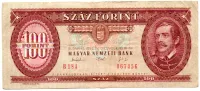 Hungria - 100 Forint - Cédula Estrangeira - MBC