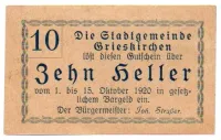 Áustria - Notgeld - 10 Heller - Cédula Estrangeira
