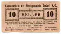 Áustria - Notgeld - 10 Heller - Cédula Estrangeira