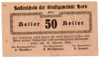 Áustria - Notgeld - 50 Heller - Cédula Estrangeira