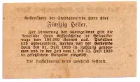 Áustria - Notgeld - 50 Heller - Cédula Estrangeira - Foto 2