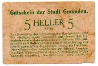 Áustria - Notgeld - 5 Heller - Cédula Estrangeira - Foto 2