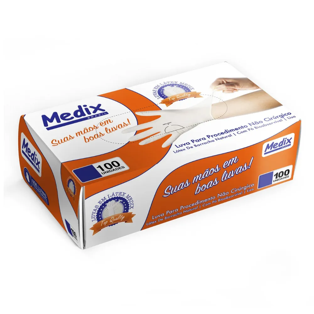 Luva Latex com talco MEDIX Imagem