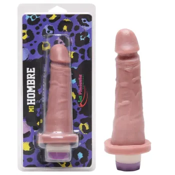 PRÓTESE EM FORMATO DE PÊNIS COM VIBRO 16,0 X 3,8 CM, COR BEGE.                                                           LIBYSEXSHOP