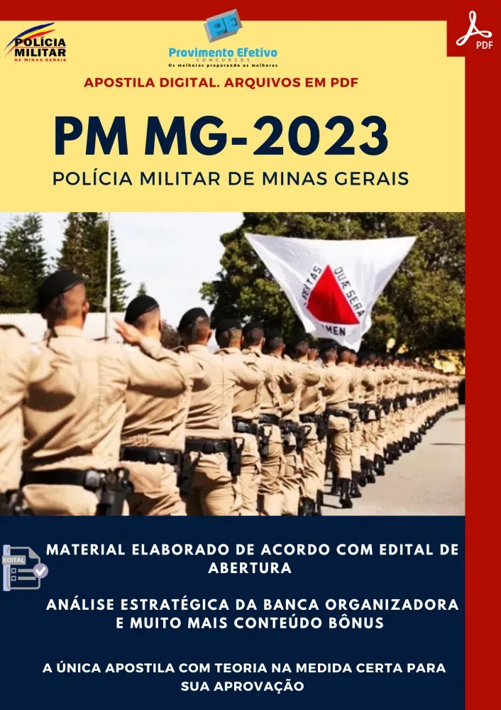 Apostila PM MG CFSD 2023 Curso Formação Soldados
