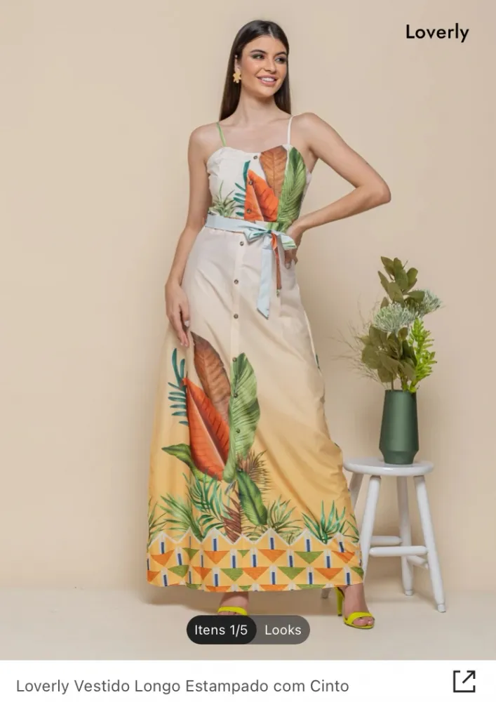 Vestido Longo estampado