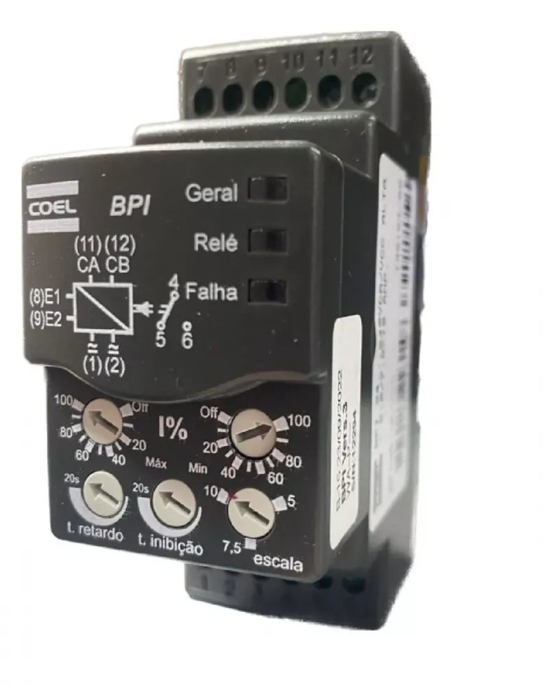 Monitor De Corrente Monofásico Coel Bpi 24-240v 5/7,5/10A BPIWA
