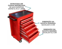 Carrinho para ferramentas GEDORE Red Essencial R20150106 - Foto 2