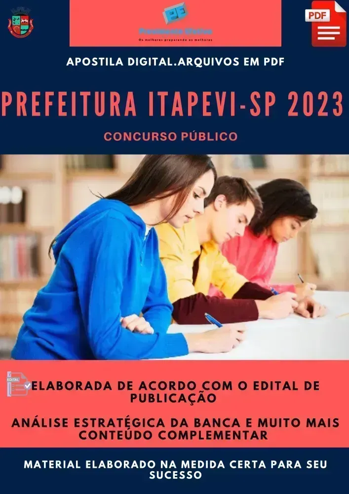 Apostila Prefeitura Itapevi SP Fonoaudiólogo 2023